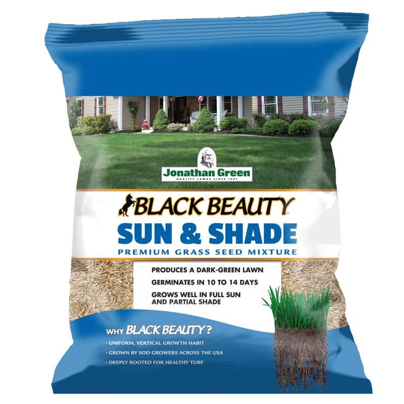 Jonathan Green Black Beauty Sun & Shade Mixed Partial Shade/Sun Grass Seed 3 lb