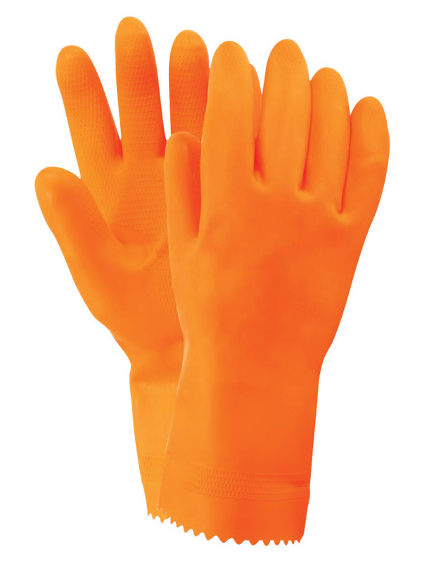 Firm Grip Unisex Indoor/Outdoor Stripping Gloves Orange XL 1 pair