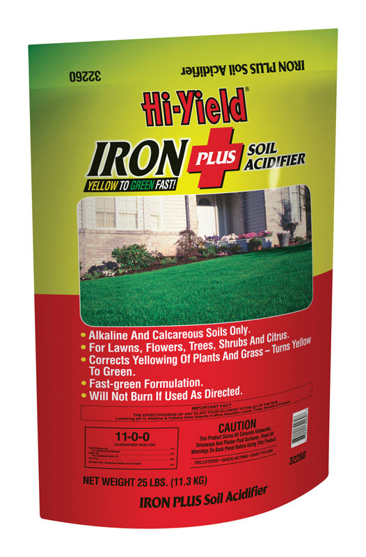 Hi-Yield Iron + Soil Acidifier Plus Iron 25 lb
