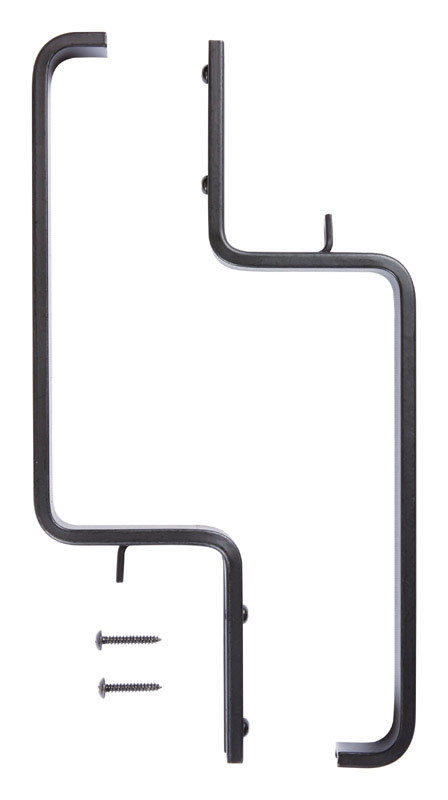 Panacea Black Aluminum 3-3/16 in. H Adjustable Plant Bracket