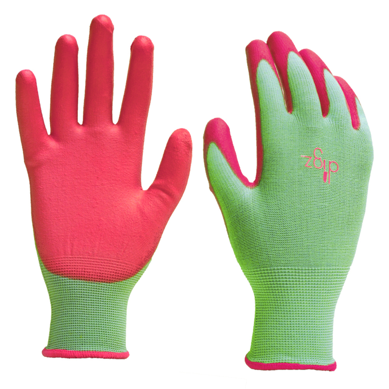 Digz Women's Indoor/Outdoor Gardening Gloves Green L 1 pk