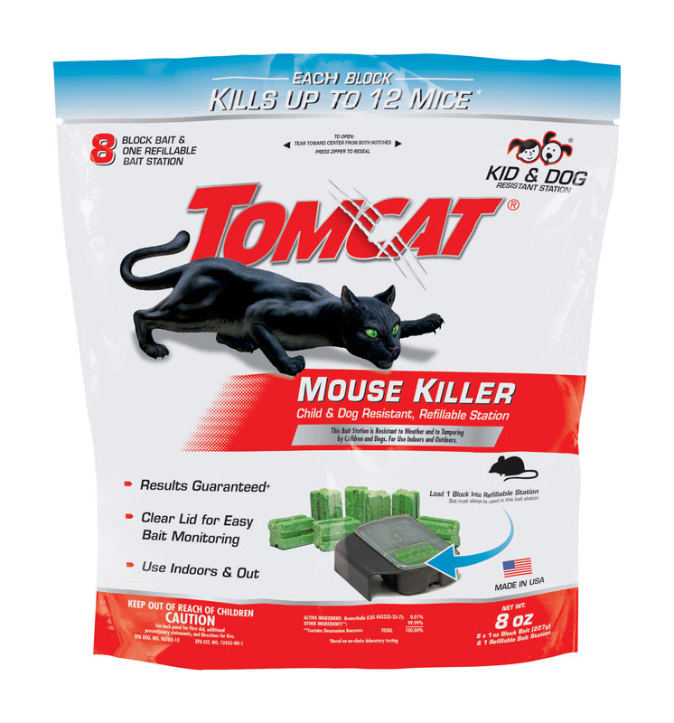 Tomcat Bait Station Blocks For Mice 1 pk
