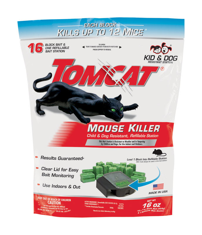 Tomcat Bait Station Blocks For Mice 1 pk