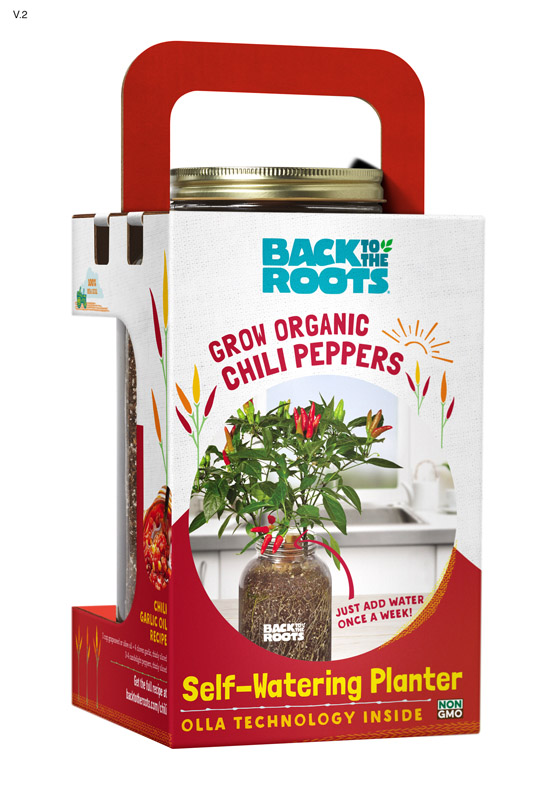 Back to the Roots Self-Watering Planter Chili Peppers Grow Kit 1 pk