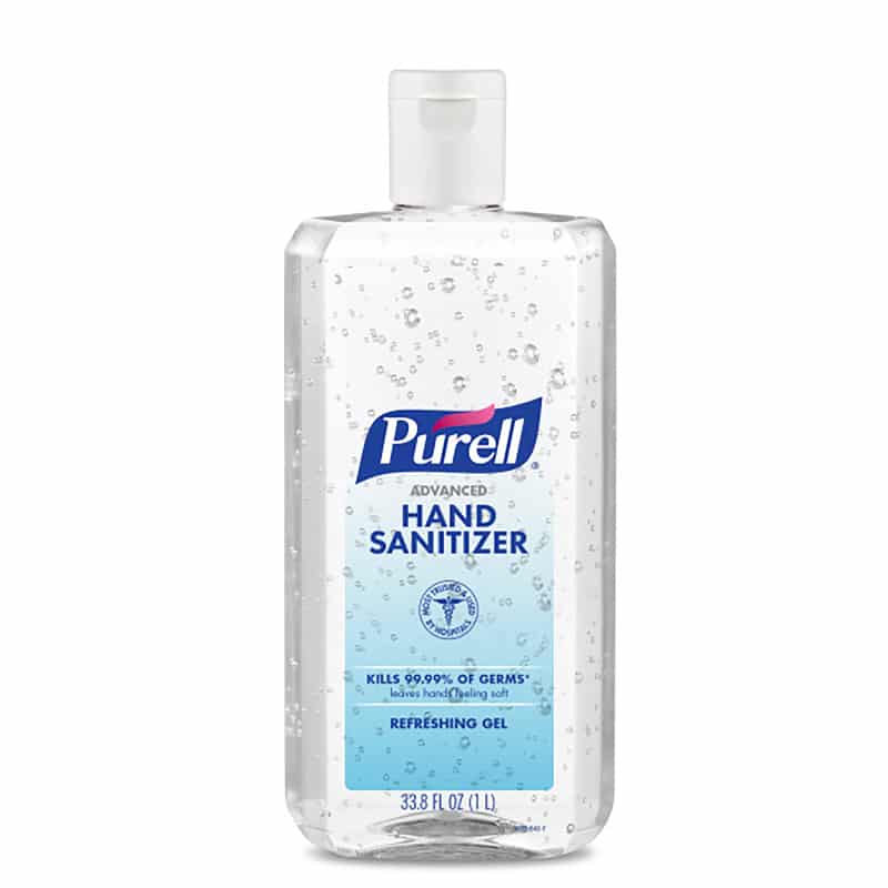 Purell Unscented Scent Gel Advanced Hand Sanitizer 33.8 oz