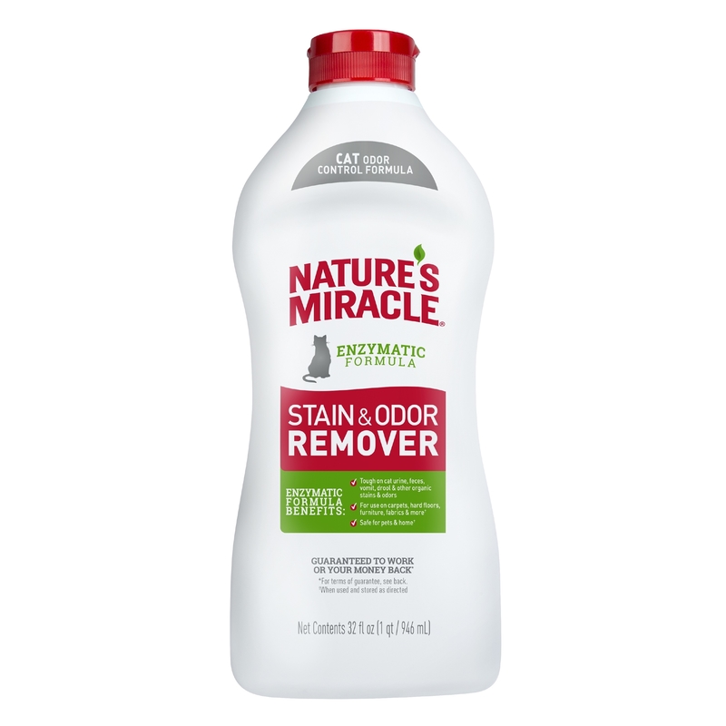 Nature's Miracle Just for Cats No Scent Stain and Odor Remover Liquid