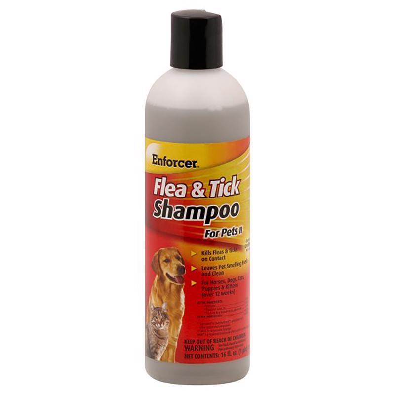 Enforcer Liquid Cat and Dog Flea and Tick Shampoo Pyrethrins 16 oz