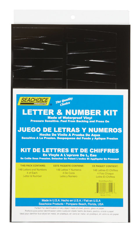 Seachoice Vinyl Letter And Number Kits 1 pk