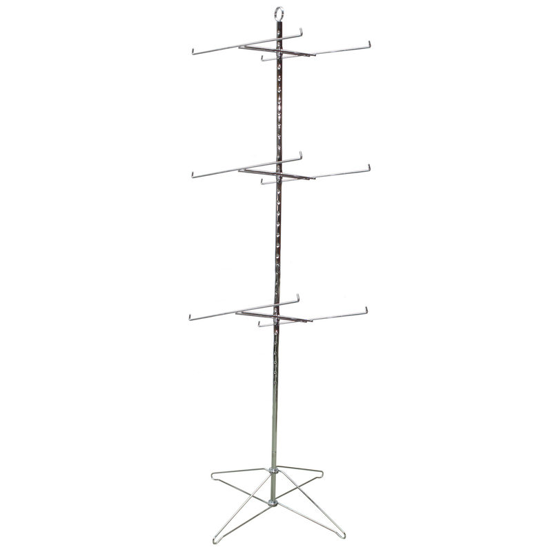 Dyno Silver Metal Arms Spinner Rack Metal