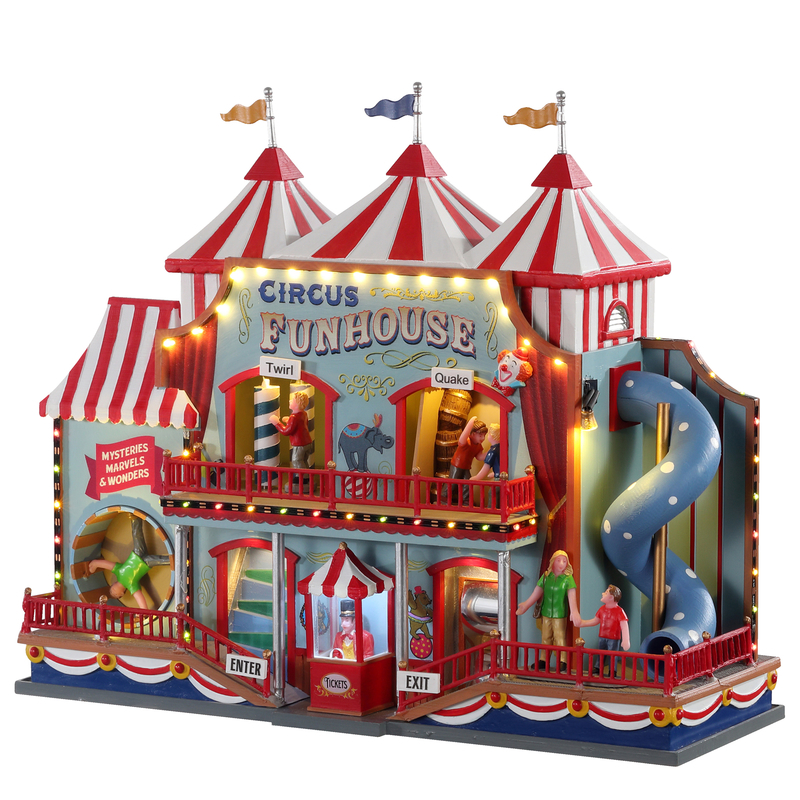 Lemax Multicolored Circus Fun House Table Decor