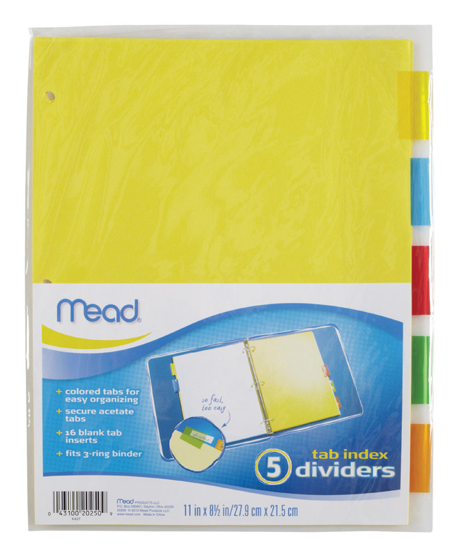 Mead Assorted File Folder 21 pk