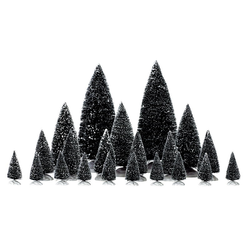 Lemax Green Pine Trees Table Decor