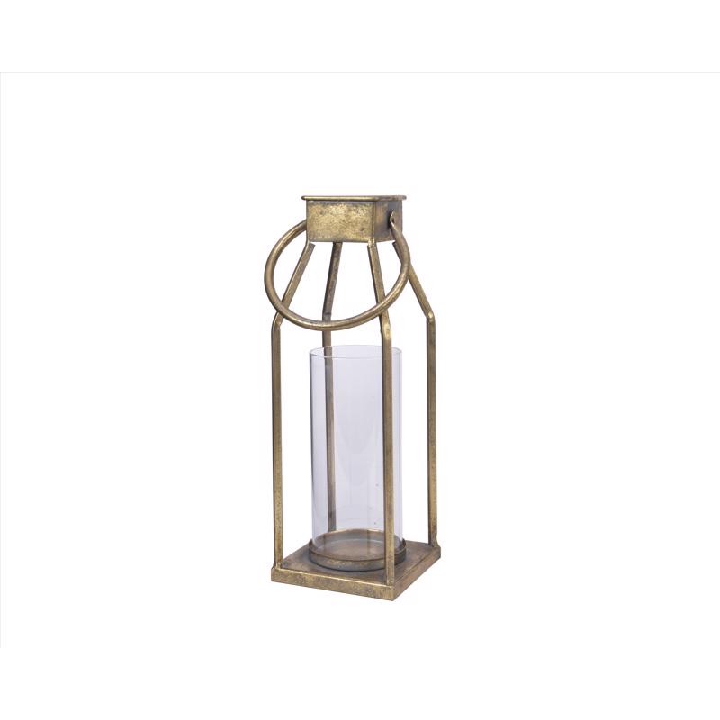 Decoris Gold Lantern Indoor Christmas Decor