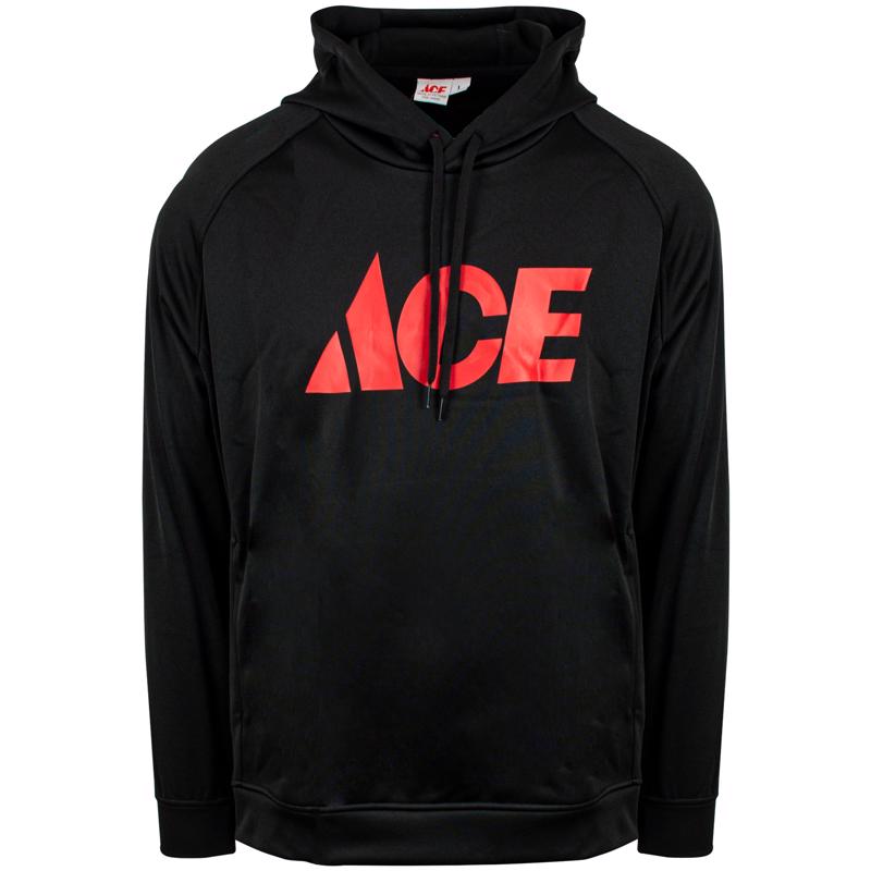 Artcraft L Unisex Long Sleeve Black Hooded Sweatshirt