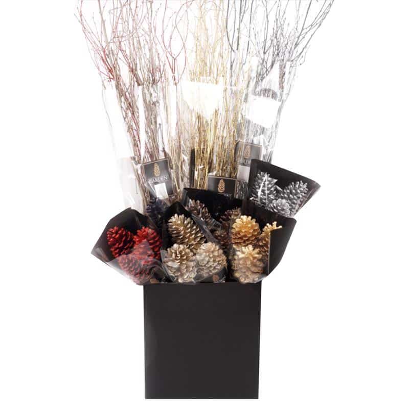 Second Nature Assorted Branches and Pinecones Indoor Christmas Decor