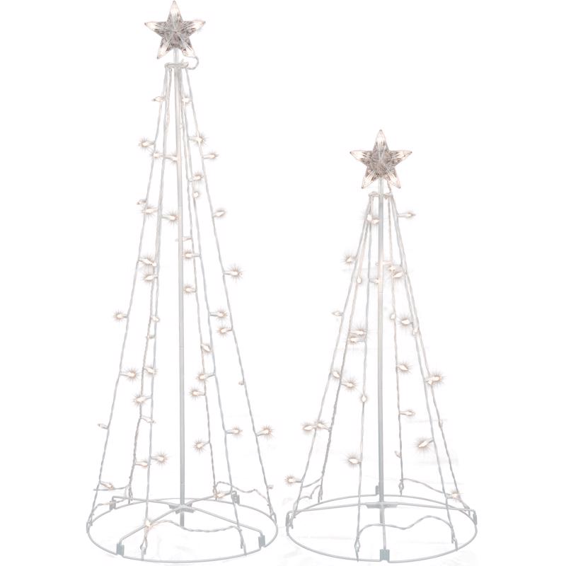 Celebrations LED Cool White 48 in. String Light Tree Yard Decor