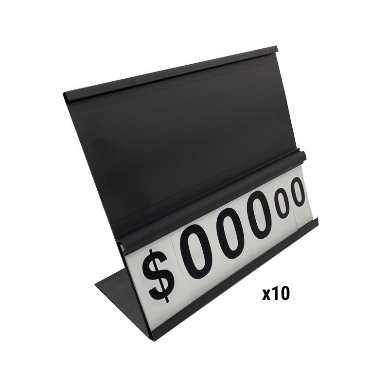 Retail First Inc Black Grilling Table Top Channels POP Display Plastic