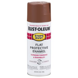 Rust-Oleum Stop Rust Flat Red Rock Spray Paint 12 oz