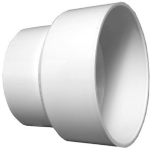 Charlotte Pipe Schedule 40 4 in. Hub X 6 in. D Hub PVC Pipe Increaser/Reducer 1 pk