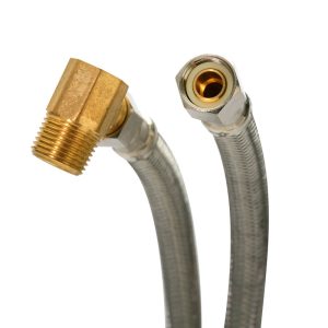 Fluidmaster 3/8 in. Compression X 3/8 in. D Compression 72 in. Braided Stainless Steel Dishwasher Su