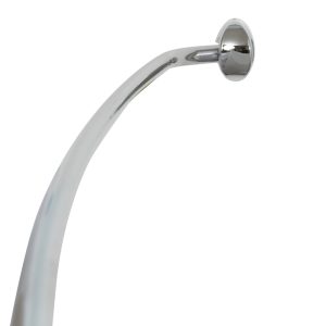 Zenith Products Adjustable Curved Shower Rod 72 in. L Chrome