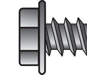 Hillman No. 8 X 1-1/2 in. L Phillips Hex Washer Head Sheet Metal Screws 100 pk