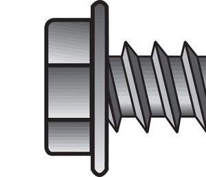 Hillman No. 10 X 2 in. L Hex Hex Washer Head Sheet Metal Screws 100 pk