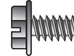 Hillman No. 6 X 3/8 in. L Slotted Hex Washer Head Self-Piercing Screws 100 pk