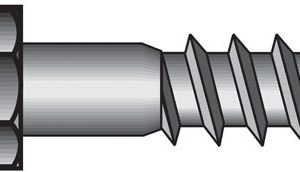Hillman 1/2 in. X 10 in. L Hex Hot Dipped Galvanized Steel Lag Screw 25 pk