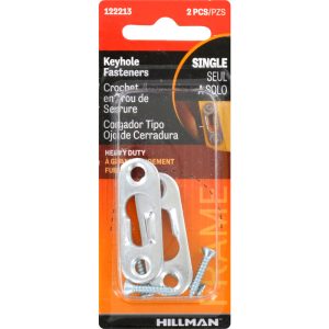 Hillman AnchorWire Steel-Plated Keyhole Picture Hanger 20 lb 2 pk