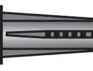 Hillman .190 in. D X 1 in. L Plastic Flat Head Conical Anchor 4 pk