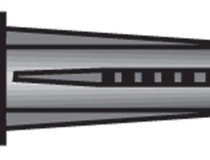 Hillman .190 in. D X 1 in. L Plastic Flat Head Conical Anchor 4 pk