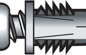 Hillman 0.164 in. D X 7/8 in. L Plastic Pan Head Ribbed Anchor 6 pk