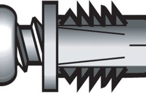 Hillman 0.164 in. D X 1-1/4 in. L Plastic Pan Head Ribbed Anchor 6 pk