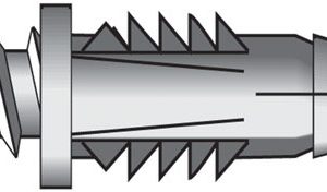 Hillman 0.164 in. D X 7/8 in. L Plastic Pan Head Ribbed Anchor 75 pk