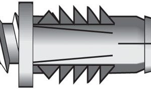 Hillman 0.164 in. D X 1-1/4 in. L Plastic Ribbed Head Ribbed Anchor 25 pk
