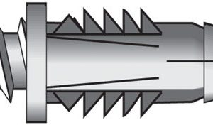 Hillman 1/4 in. D X 1-1/2 in. L Plastic Ribbed Head Ribbed Anchor 20 pk