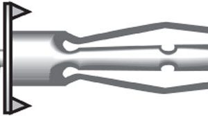 Hillman 1/4 in. D X 1/4 in. Short in. L Metal Pan Head Hollow Wall Anchors 50 pk