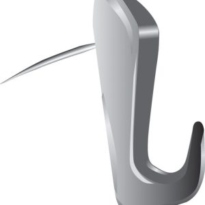 Hillman WallBiter Brass-Plated Silver Small Picture Hook 45 lb 4 pk