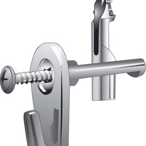 Hillman MegaHook Brass-Plated Silver Heavy Duty Picture Hook Kit 100 lb 1 pk