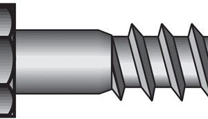 Hillman 3/8 in. X 4-1/2 in. L Hex Zinc-Plated Steel Lag Screw 50 pk