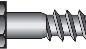 Hillman 1/4 in. X 1 in. L Hex Hot Dipped Galvanized Steel Lag Screw 100 pk