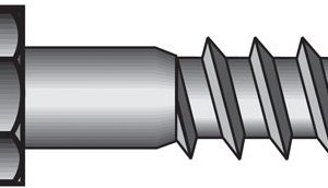 Hillman 1/4 in. X 4-1/2 in. L Hex Hot Dipped Galvanized Steel Lag Screw 100 pk
