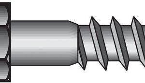 Hillman 5/16 in. X 5 in. L Hex Hot Dipped Galvanized Steel Lag Screw 50 pk