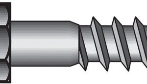 Hillman 5/16 in. X 6 in. L Hex Hot Dipped Galvanized Steel Lag Screw 50 pk