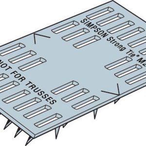 Simpson Strong-Tie 4 in. H X 0.4 in. W X 2 in. L Galvanized Steel Mending Plate