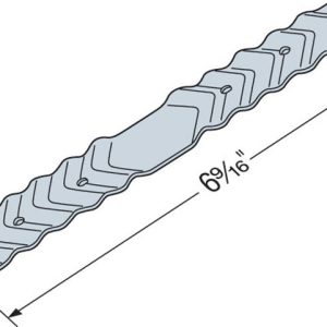 Simpson Strong-Tie 0.38 in. H X 6.69 in. W 22 speed Galvanized Steel Brick Tie