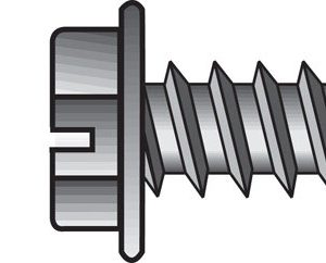 Hillman No. 8 X 1-1/2 in. L Slotted Hex Washer Head Sheet Metal Screws 100 pk