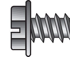 Hillman No. 12 X 1-1/2 in. L Slotted Hex Head Sheet Metal Screws 100 pk