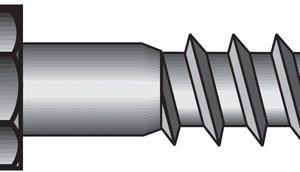 Hillman 3/8 in. X 4 in. L Hex Hot Dipped Galvanized Steel Lag Screw 50 pk
